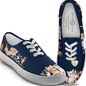 Jürgen Scholz Kitty-Kat Cute Women's Canvas Art Shoes